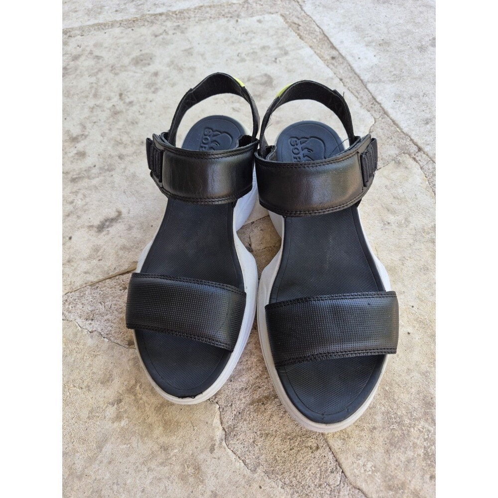 Sorel Women’s Explorer Blitz Stride Sandals Black Moonstone Size 9 Comfort